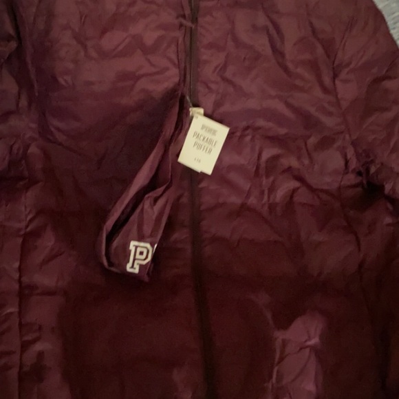 Pink puffer coat - Picture 2 of 4